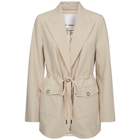 Co'couture VolaCC Pocket Tie Blazer, Bone